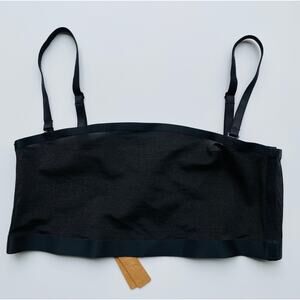 SKIMS Black Bandeau Intimates with Adjustable Straps